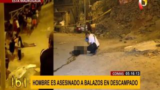 Hombre es asesinado a balazos en presunto ajuste de cuentas en Comas | VIDEO