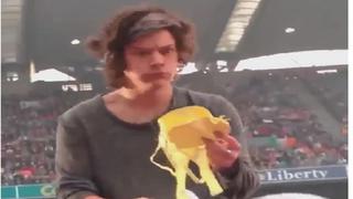 Harry Styles se asusta al atrapar brasier durante concierto 