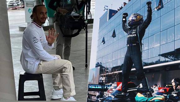 Lewis Hamilton visitó Kuala Lumpur y se hizo viral un banco donde se sentó.