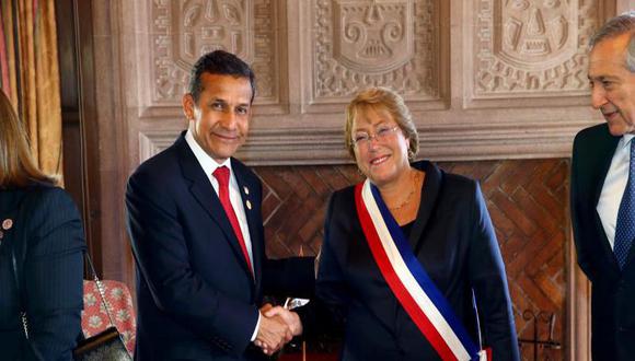Ollanta Humala ofrece apoyo a Bachelet tras terremoto en Chile

