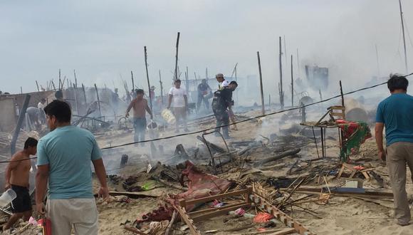 Áncash: Incendio arrasó con casas y dejó en la calle a 12 familias (Foto: COER)