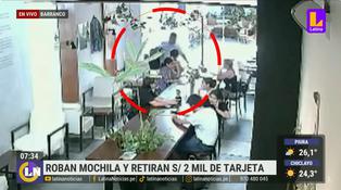 Barranco: Roban mochila en una cafetería y retiran 2 mil soles de sus tarjetas (VIDEO)