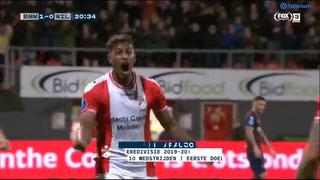 Miguel Araujo anotó su primer gol en la Eredivisie tras centro del también peruano Sergio Peña | VIDEO