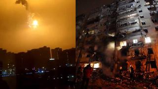 Nuevo e infernal ataque ruso a Kiev destruyó edificio residencial | VIDEOS