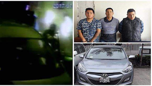 Los Olivos: PNP recupera auto que robaron a contadora y capturan a tres sujetos (VIDEO)