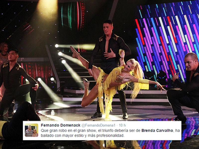 Tuiteros dicen que Brenda Carvalho debió ganar 'El Gran Show' 