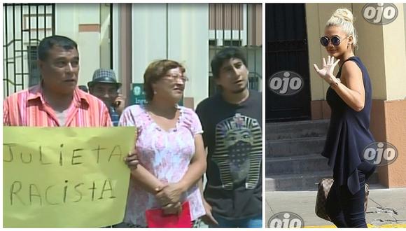 ​No quieren a Julieta Rodríguez: peruanos protestan en exteriores de la Prefectura (VIDEO)