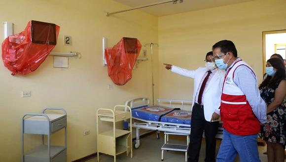 La Libertad: el nosocomio tiene 12 camas de hospitalización para atender casos leves y moderados de COVID-19. (Foto: Difusión)