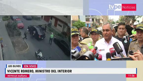 Ministro del Interior se pronunció sobre rescate de empresaria. Foto: TV Perú Noticias