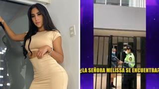 Policía buscó a Melissa Paredes en casa de mamá del ‘Gato’ Cuba para notificarle orden de alejamiento