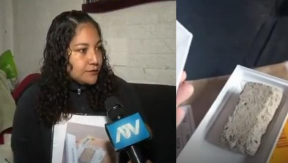 Mujer compra celular y le entregan una caja con piedra. Foto: ATV Noticias