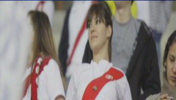 Tilsa Lozano alentó a la selección peruana en el Estadio Nacional [VIDEO] 
