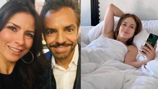 Alessandra Rosaldo recrea foto de J.Lo en la cama y así reacciona Eugenio Derbez 