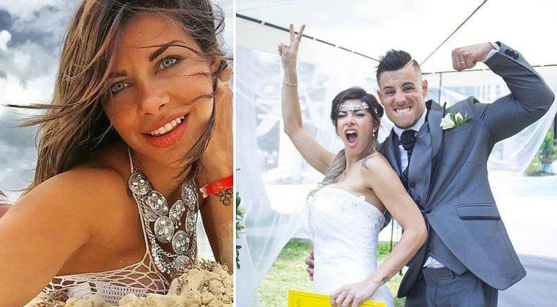 ​Xoana González se casó por religioso con Rodrigo Valle en Argentina (FOTOS)