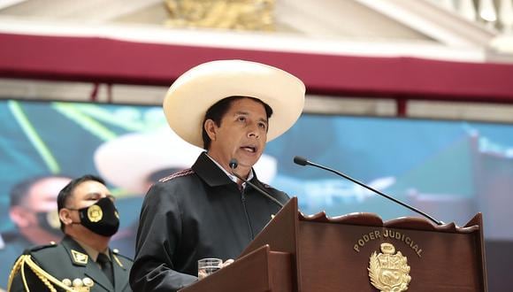 Pedro Castillo, presidente de la República, fue objeto de un llamado a la violencia por parte de un periodista. Foto: archivo Presidencia