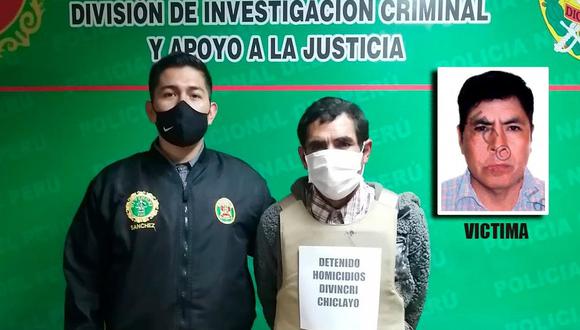 Lambayeque. Agentes de la Divincri Chiclayo detuvieron a Candelario Heredia Jara (50) “Negro Candela”, quien es acusado de asesinar a cuchilladas al bodeguero Alberto Vidaurre Quiroz (52)  el pasado 17 de junio del 2018.