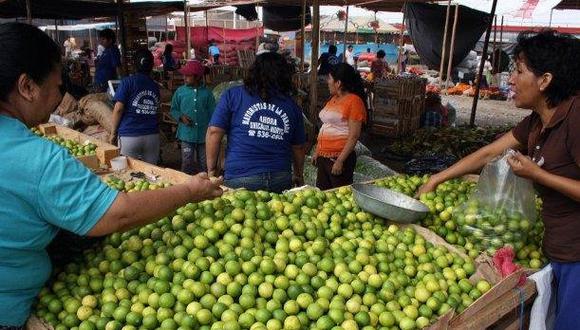 Limón en los mercados. (Foto: Andina)
