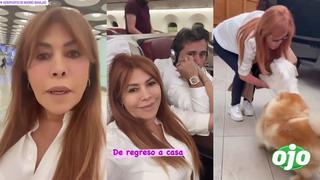 Magaly Medina regresó al Perú y se reencontró con sus mascotas: “la alegría de mis bebés” | VIDEO