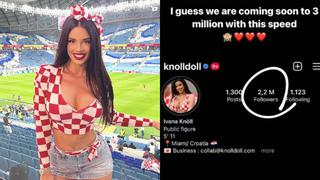 Novia del Mundial festeja haber superado rápidamente los 2 millones de seguidores en Instagram | FOTO