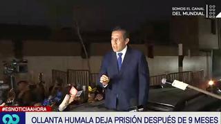 Ollanta Humala abandona penal de Barbadillo: "Mi pensamiento y mi corazón están en mi familia"