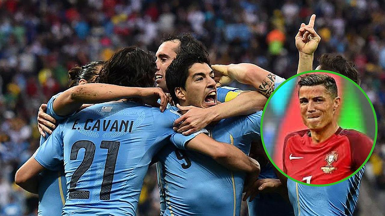 Los denigrantes cánticos de hinchas uruguayos contra Cristiano Ronaldo 