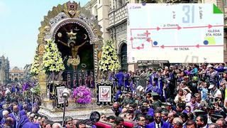 Conoce los cambios de ruta del Metropolitano por la procesión del Señor de los Milagros