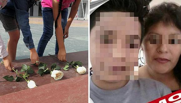 Estudiantes de colegio Trilce portaron rosas blancas tras muerte de alumno 