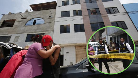 Feminicidio en Chorrillos , en la avenida 28 julio mz D lote 3. Encuentran a mujer con un disparo en su cabeza dentro la habitación  del segundo piso que alquilaba.
Fotos Cesar Grados / GEC