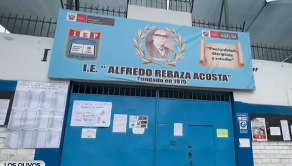 Trabajador que atendía negocio de fotocopias fue asesinado a balazos dentro de colegio Alfredo Rebaza Acosta, en Los Olivos. (Captura: RPP))