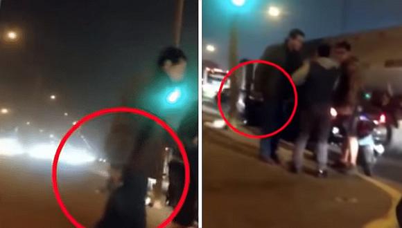 Se viraliza imagen de sujeto amenazando con arma de fuego a motociclista | VIDEO