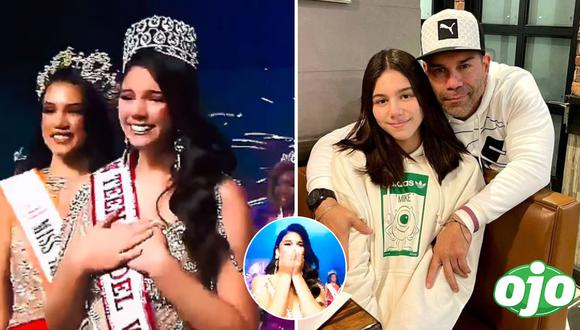 Hija de ‘Tomate’ Barraza y Danuska Zapata Miss Teen Mundo 2023 | Imagen compuesta 'Ojo'