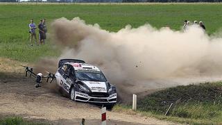 Rally mundial: Estonio Ott Tanak (Ford Fiesta RS) va hacia su primera victoria