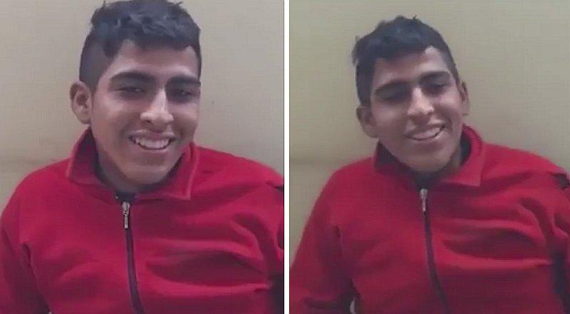 Sujeto detenido se burla de la policía durante interrogatorio (VIDEO)