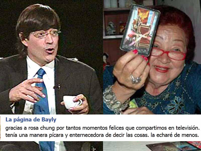 Bayly tras fallecimiento de Rosita Chung: "La echaré de menos"