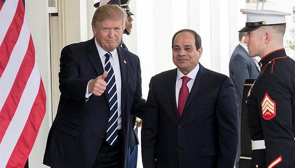 Donald Trump se olvida de los derechos humanos al apoyar a Egipto