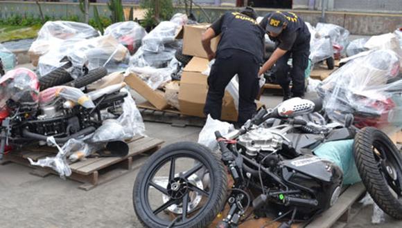 Sunat incauta 90 motocicletas que iban a ingresar de contrabando al país