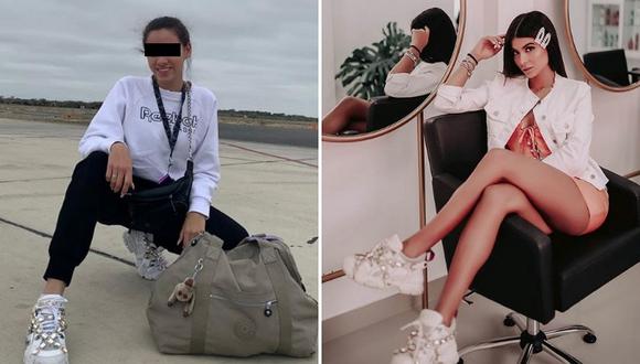 Hija de Melissa Klug es criticada por lucir las mismas zapatillas de Ivana