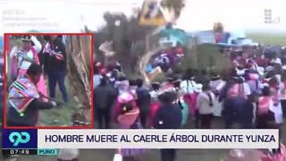 Árbol mata a hombre durante una yunza en Puno (VIDEO)