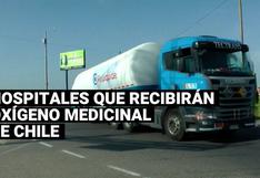 Estos serán los hospitales que recibirán oxígeno medicinal de Chile