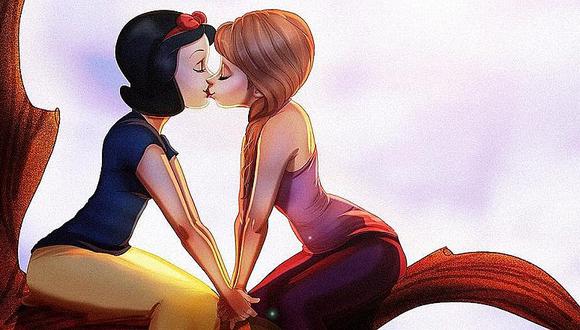 Disney: princesas se olvidan del príncipe azul y se lucen con novias (FOTOS)