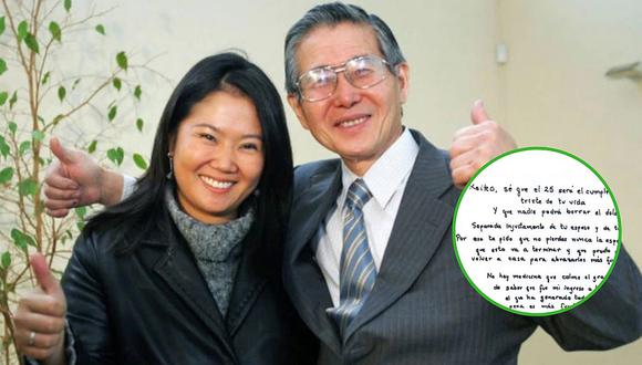 Alberto Fujimori envía carta a su hija: "Keiko sé que este será el cumpleaños más triste de tu vida"