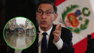 Presidente Vizcarra afirma que se creará una comisión para investigar a fondo el aniego en SJL