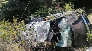 Apurímac: cuatro muertos y tres heridos dejó despiste de minivan en la ruta Talavera - Ocobamba