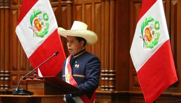 El presidente Pedro Castillo recordó a las víctimas del COVID-19. (Foto: Congreso de la República)