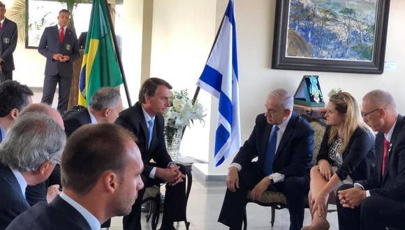 Presidente de Brasil y primer ministro de Israel.