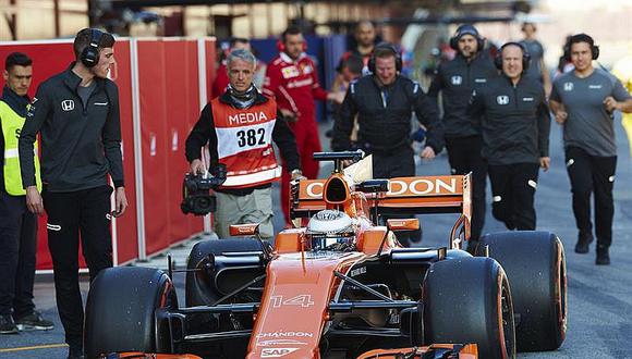 Fórmula 1: Alonso se resigna ante su lento McLaren-Honda 