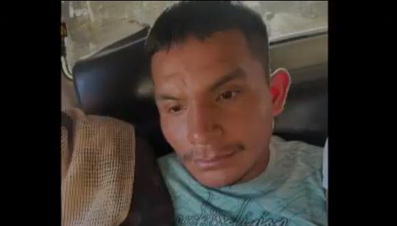 “Carlos” es el autor material de la masacre en el Centro Poblado San miguel del Ene, en Junín, ocurrido el pasado 23 de mayo de 2021. (Foto: Captura de video)