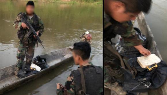 Ucayali: tres desconocidos fugan de embarcación fluvial cargada con cocaína (Foto: PNP)