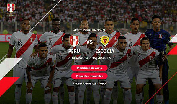 Conoce los precios de las entradas para el Perú vs. Escocia este 29 de Mayo