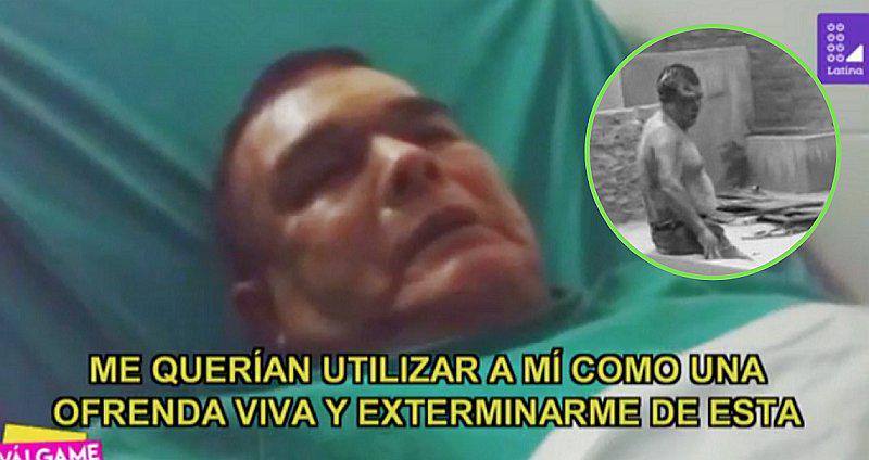 Profesor que se salvó de ritual satánico habla desde el hospital (FOTOS)